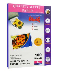 کاغذ کتد 108 گرم A4 یونیک